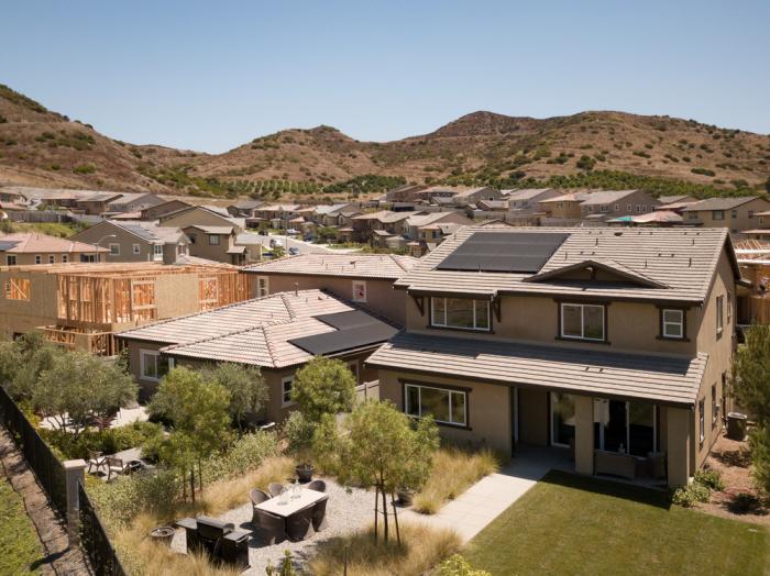 California New Home with Solar